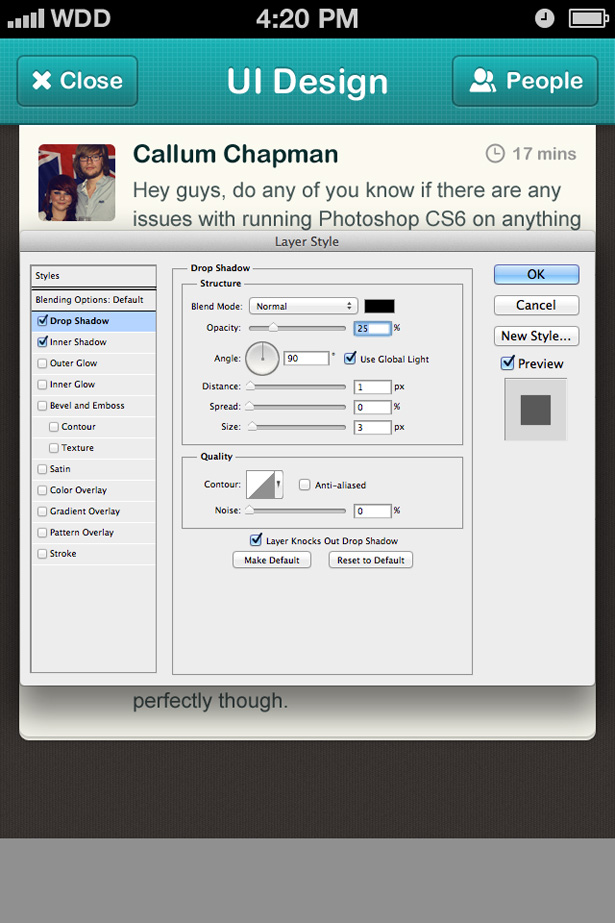 Tutorial: How to design a chatroom iPhone UI iphone ui 27