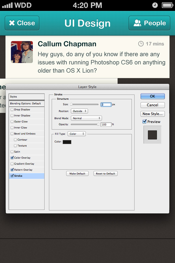 Tutorial: How to design a chatroom iPhone UI iphone ui 31