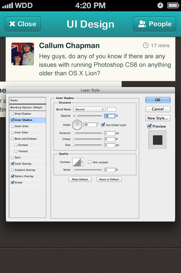 Tutorial: How to design a chatroom iPhone UI iphone ui 32