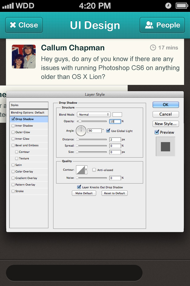 Tutorial: How to design a chatroom iPhone UI iphone ui 33