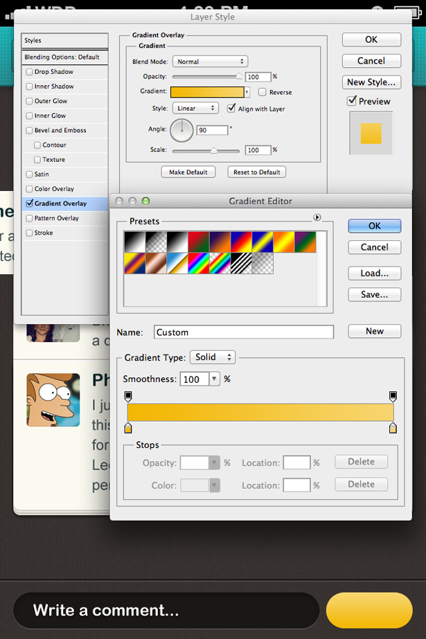 Tutorial: How to design a chatroom iPhone UI iphone ui 37