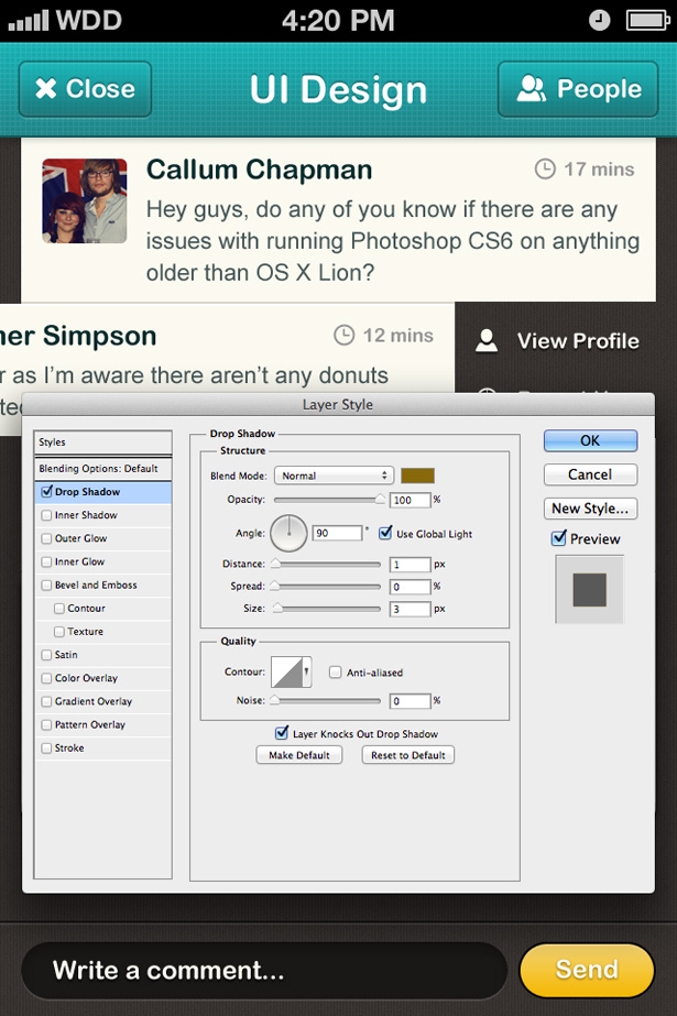 Tutorial: How to design a chatroom iPhone UI iphone ui 39