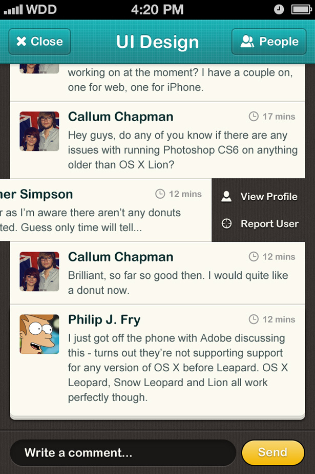 Tutorial: How to design a chatroom iPhone UI iphone ui 40