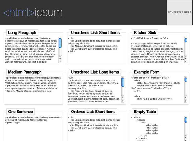 htmlipsum htmlipsum