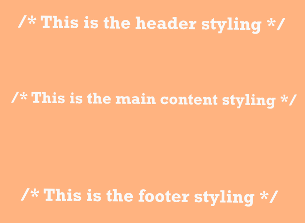styling CSS Comments