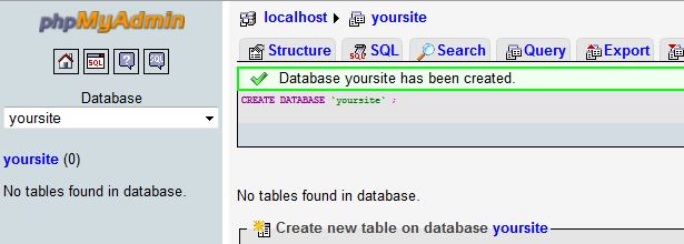 database database