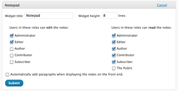 dashboardnotepad