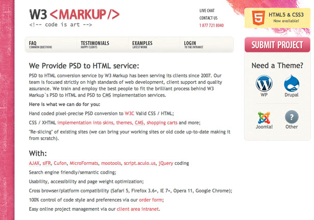w3markup