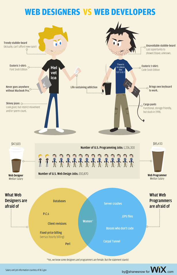 Web Designers vs Developers