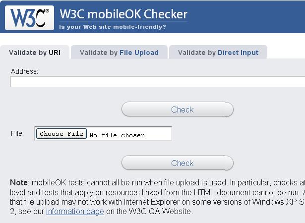8 Popular online apps to test the mobile version of your site W3C mobileOK Checker1