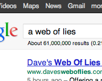 A web of lies