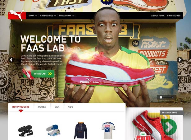 30 e-commerce sites worth seeing puma