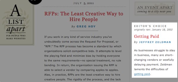 Why you have a broken blog and how to fix it A List Apart Editors Choice