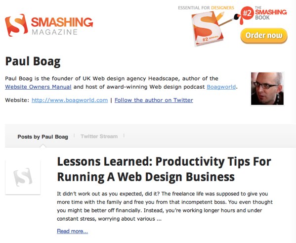 Why you have a broken blog and how to fix it Smashing Magazine Author Pages