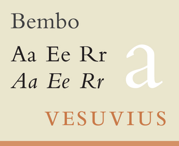The most popular fonts used by designers bembo