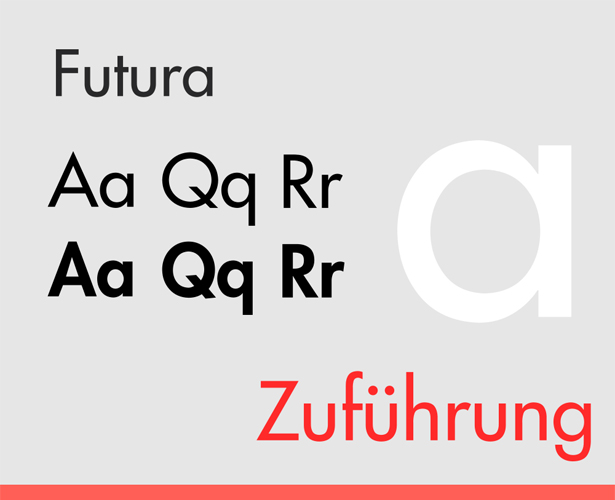 The most popular fonts used by designers futura 2