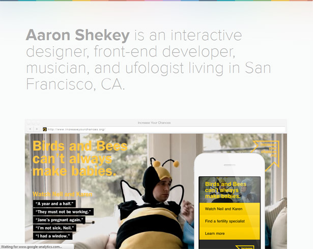 Characteristics of a modern portfolio site 04 12