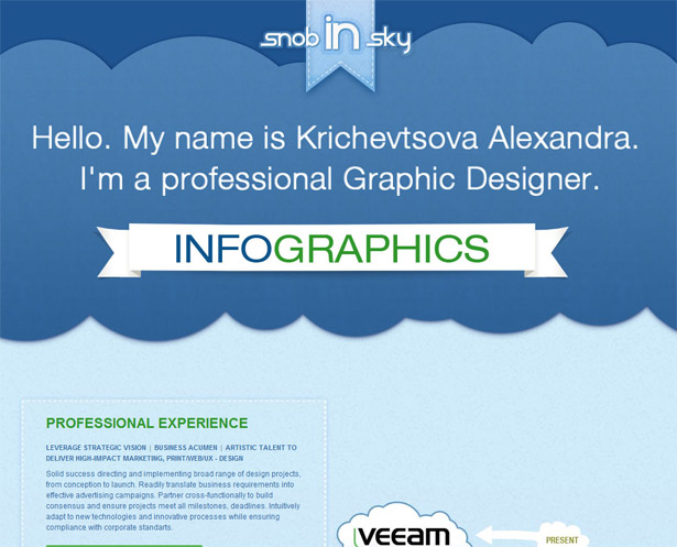 Characteristics of a modern portfolio site 23 22