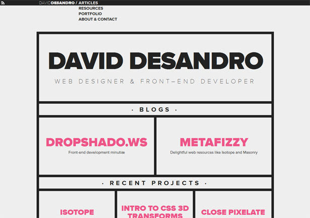 Characteristics of a modern portfolio site 31 9