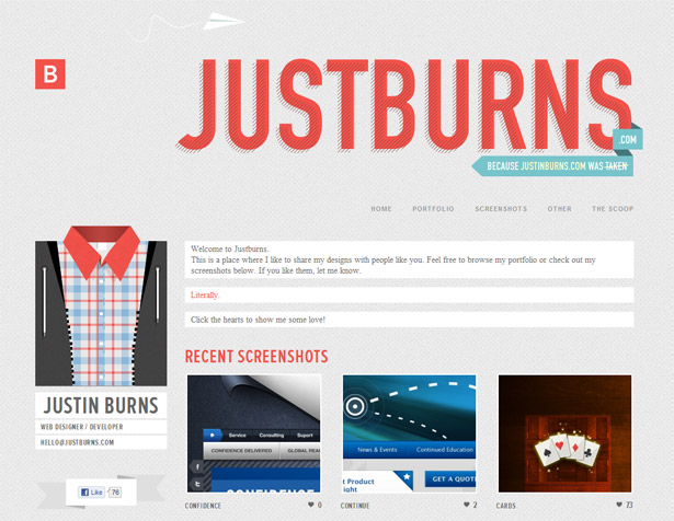 Characteristics of a modern portfolio site 26 15