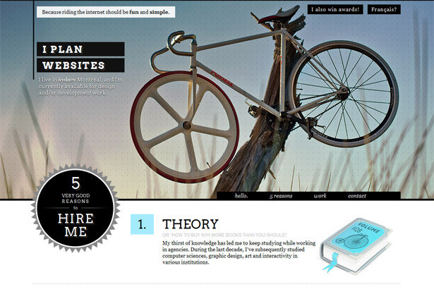 Characteristics of a modern portfolio site 30 3