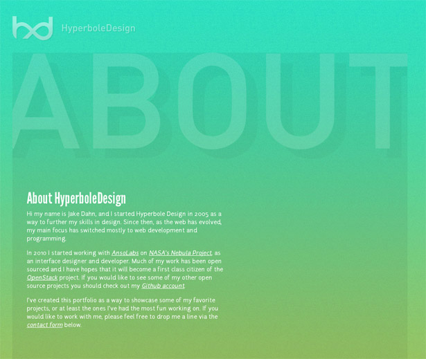 Characteristics of a modern portfolio site 35 5