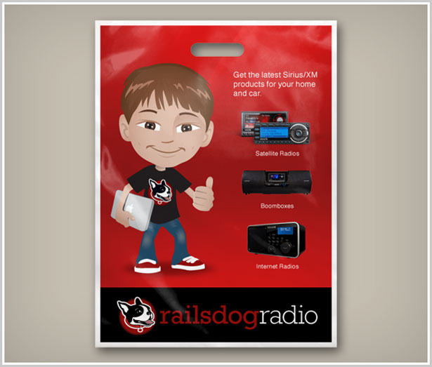 railsdog radio diecut