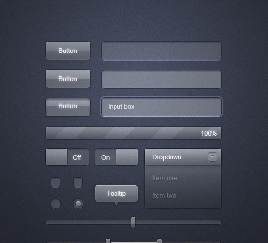 50+ PSD UI Web design elements transparentglass