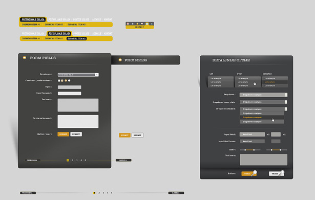 50+ PSD UI Web design elements webformelements