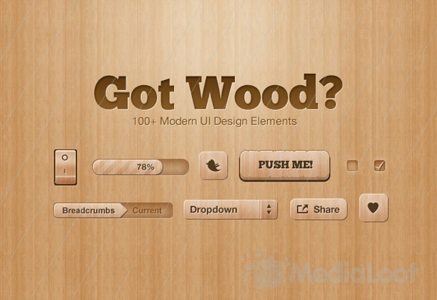 50+ PSD UI Web design elements gotwood
