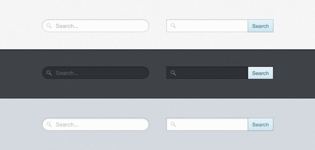 50+ PSD UI Web design elements prettylittlesearchfields