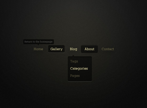 50+ PSD UI Web design elements minimalisthorizontalnav