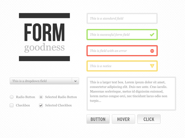 50+ PSD UI Web design elements formgoodness
