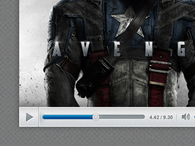 50+ PSD UI Web design elements videoplayer
