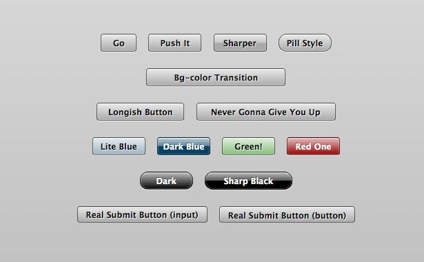 CSS Buttons: Tutorials and examples realisticbuttons