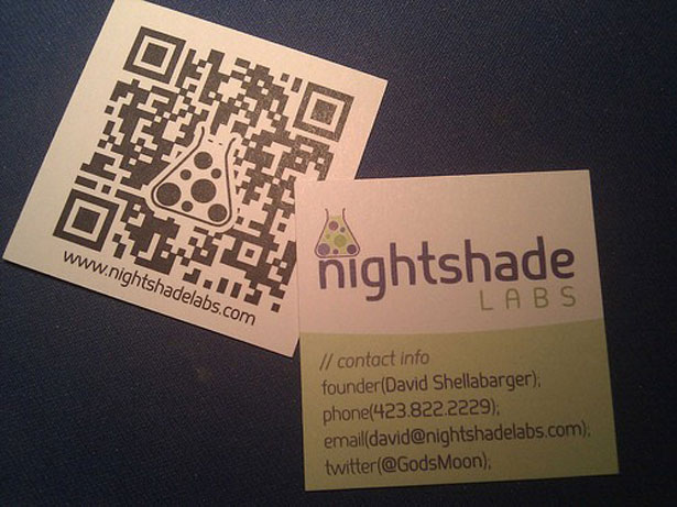 30 Creative QR code business cards nightshade