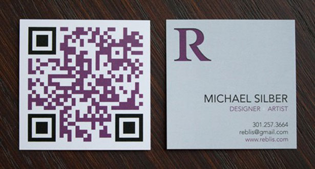 30 Creative QR code business cards reblis