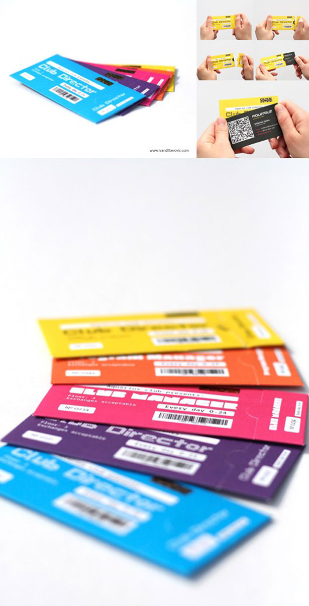 30 Creative QR code business cards perforated