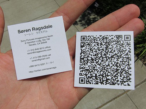 30 Creative QR code business cards soren