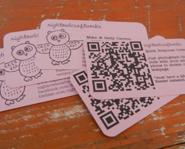 30 Creative QR code business cards nightowl