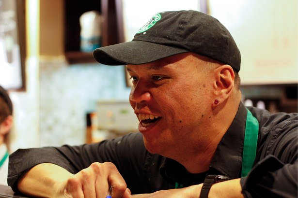 Stop obsessing over HTML5 and CSS3 A member of staff working in starbucks.