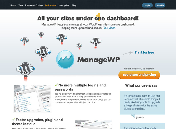 What’s new for web designers – Jun 2011 managewp 1