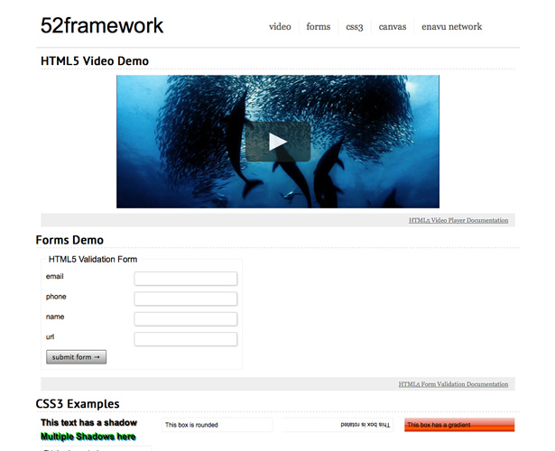 The ultimate HTML5 resource guide 52framework