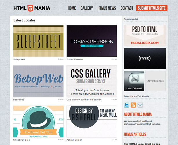 The ultimate HTML5 resource guide html5mania