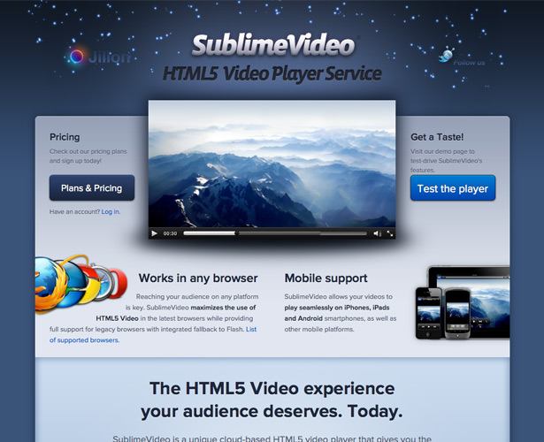 The ultimate HTML5 resource guide sublimevideo