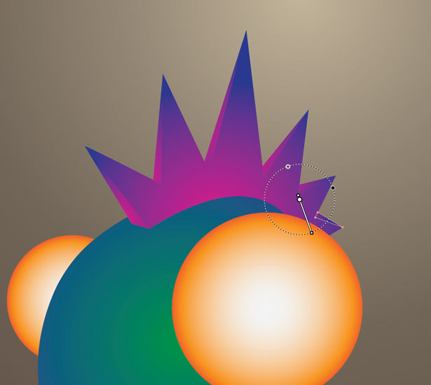 How to create a cute little monster in Illustrator step3 12
