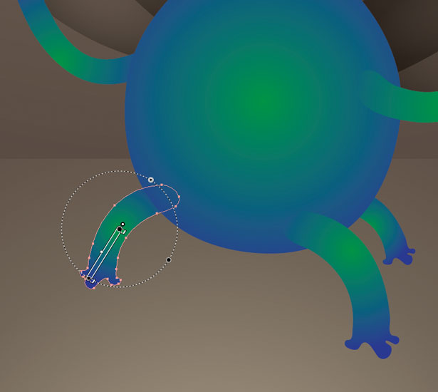 How to create a cute little monster in Illustrator step4 12