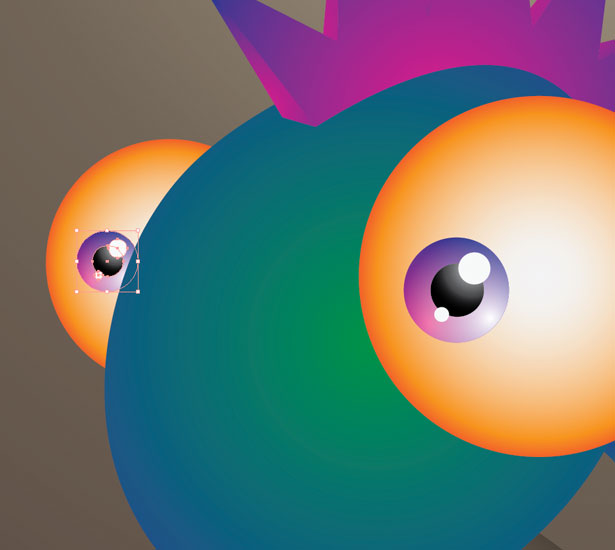 How to create a cute little monster in Illustrator step6 8