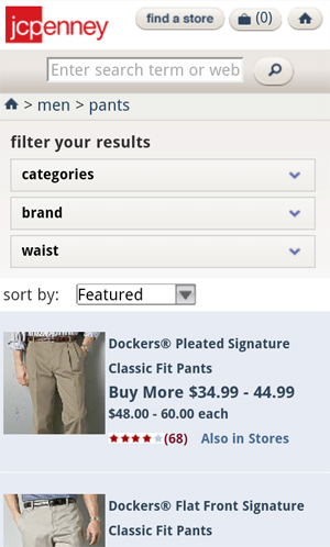 A showcase of mobile e-commerce 13 73