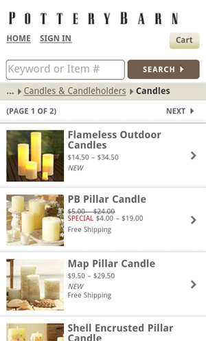 A showcase of mobile e-commerce 17 47